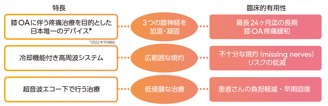 治療の特徴説明